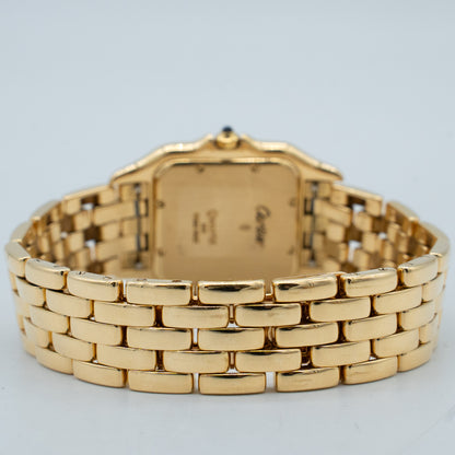 Cartier Panthere Quartz 29mm 18k Yellow Gold Off-White Roman Dial woman 106000M