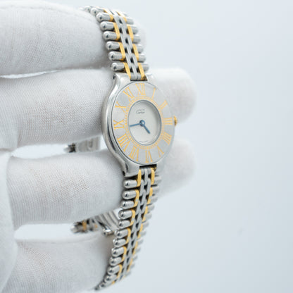 Cartier Must 21 Stainless Steel and Yellow Gold 28mm Watch