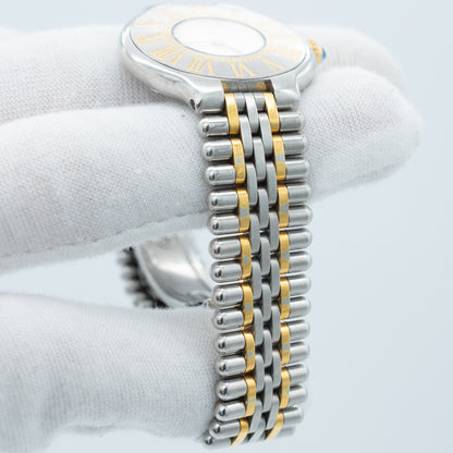Cartier Must 21 Stainless Steel and Yellow Gold 28mm Watch
