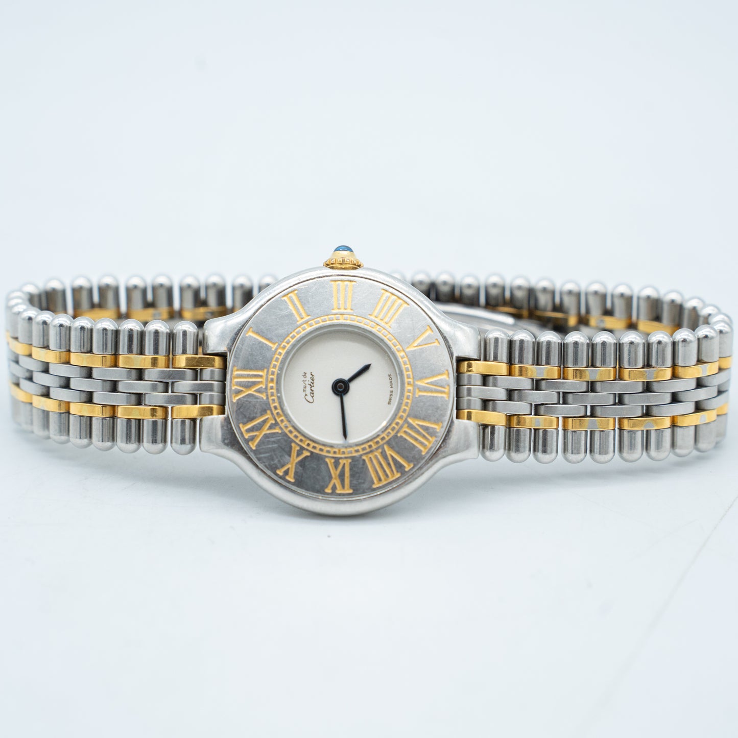 Cartier Must 21 Stainless Steel and Yellow Gold 28mm Watch
