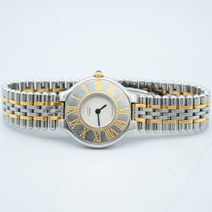 Cartier Must 21 Stainless Steel and Yellow Gold 28mm Watch
