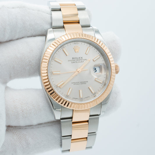 Rolex Datejust 41mm 126331 Two-Tone Oyster Sundust Dial