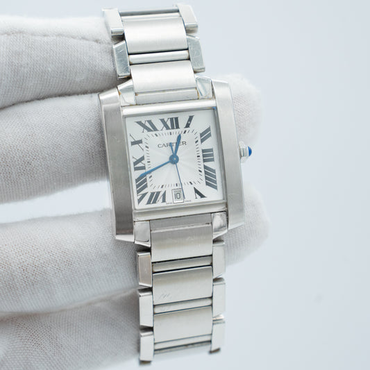 Cartier Tank Francaise 2302 Automatic Stainless Steel 28mm