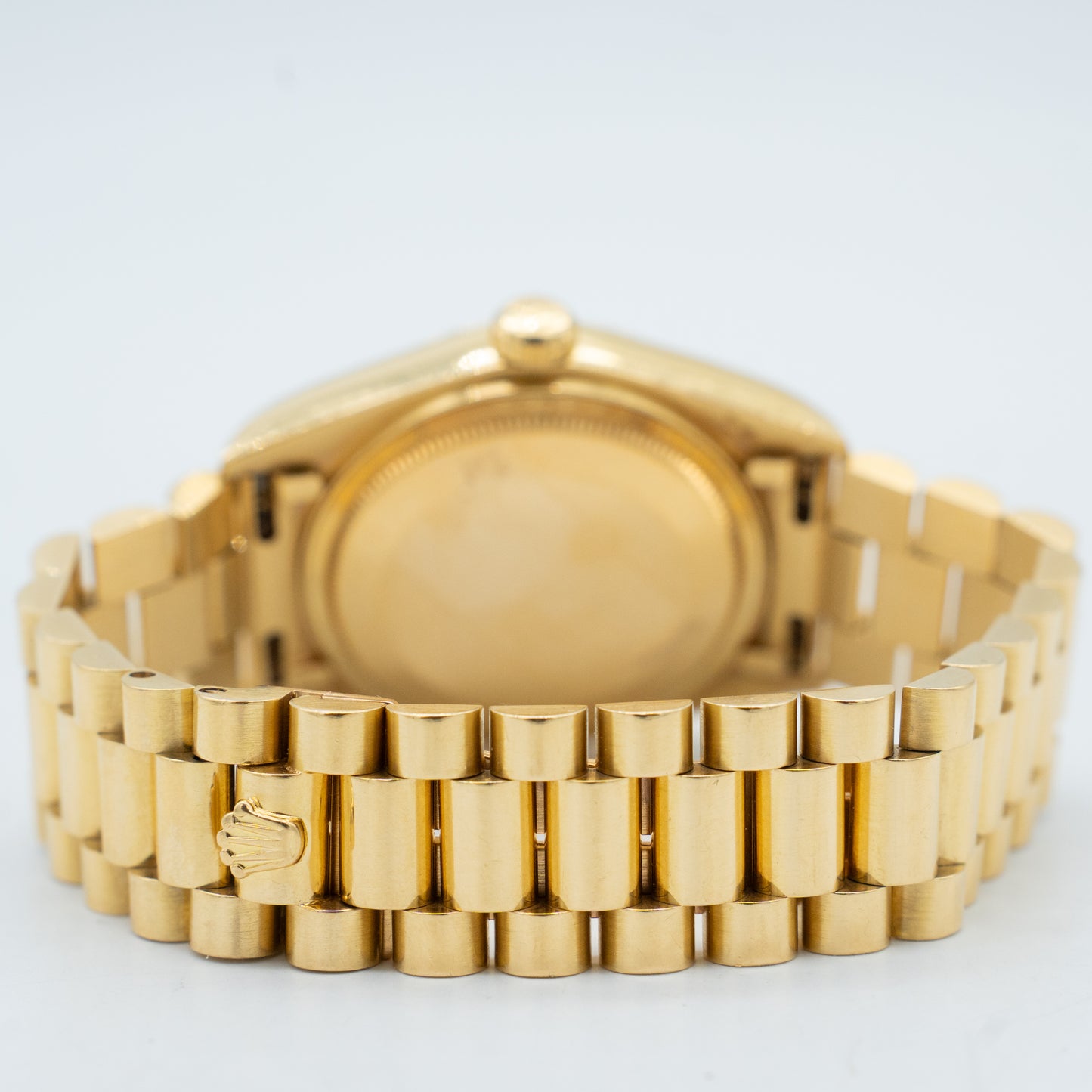 Rolex 18038 Day Date 18K Yellow Gold with Linen Stick Dial