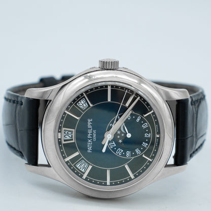 Patek Philippe 5205G-013 "Bleu Dégradé" 18kt White Gold Annual Calendar