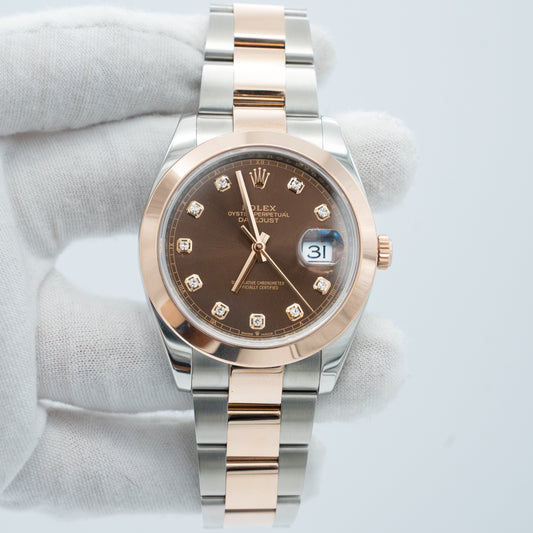 Rolex Datejust 41mm Chocolate Dial 18K 126301
