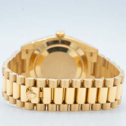 Rolex Day-Date 40mm Factory Champagne Baguette Diamond Watch 228238