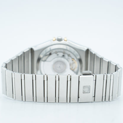 Omega Constellation Yellow Gold White Dial Stainless Steel