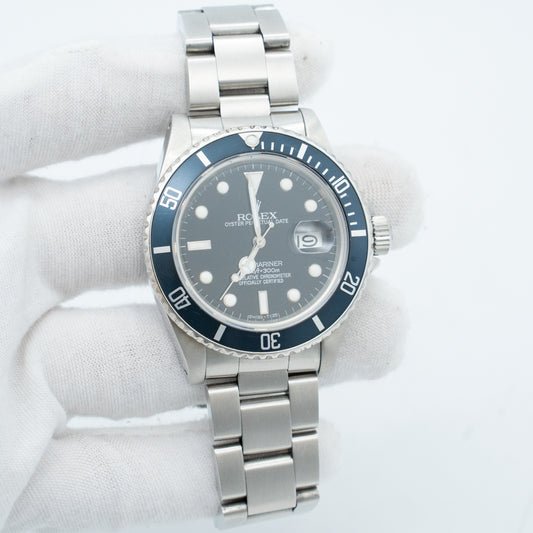 Rolex Submariner Date 16800 40mm Steel Oyster Automatic Watch