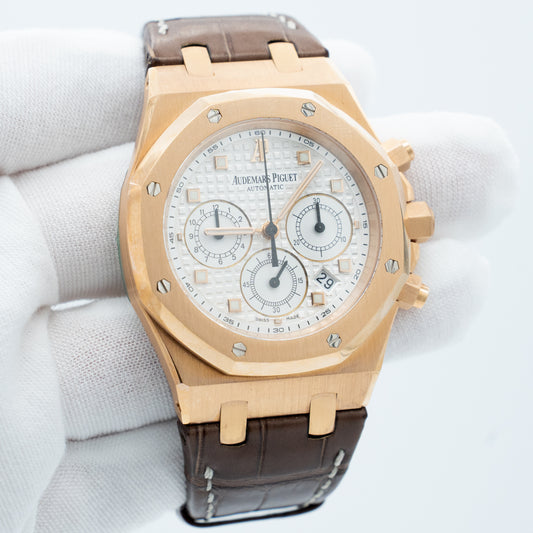 Audemars Piguet Royal Oak 18K Rose Gold Mens Watch 26022OR.OO.D088CR.01