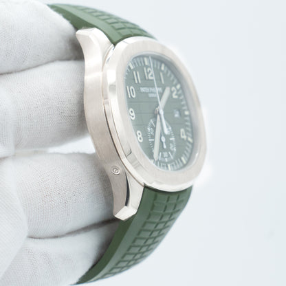 Patek Philippe Aquanaut 5968G-010 White Gold Khaki Green Dial