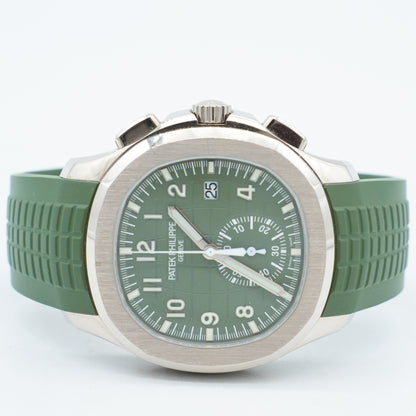 Patek Philippe Aquanaut 5968G-010 White Gold Khaki Green Dial