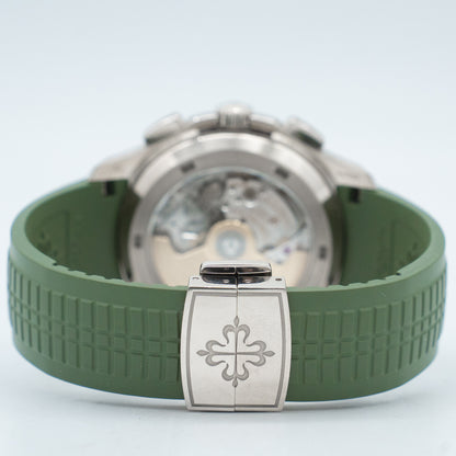 Patek Philippe Aquanaut 5968G-010 White Gold Khaki Green Dial