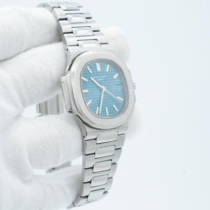 Patek Philippe 3800 Nautilus Stainless Steel Blue Dial Watch 3800A/001