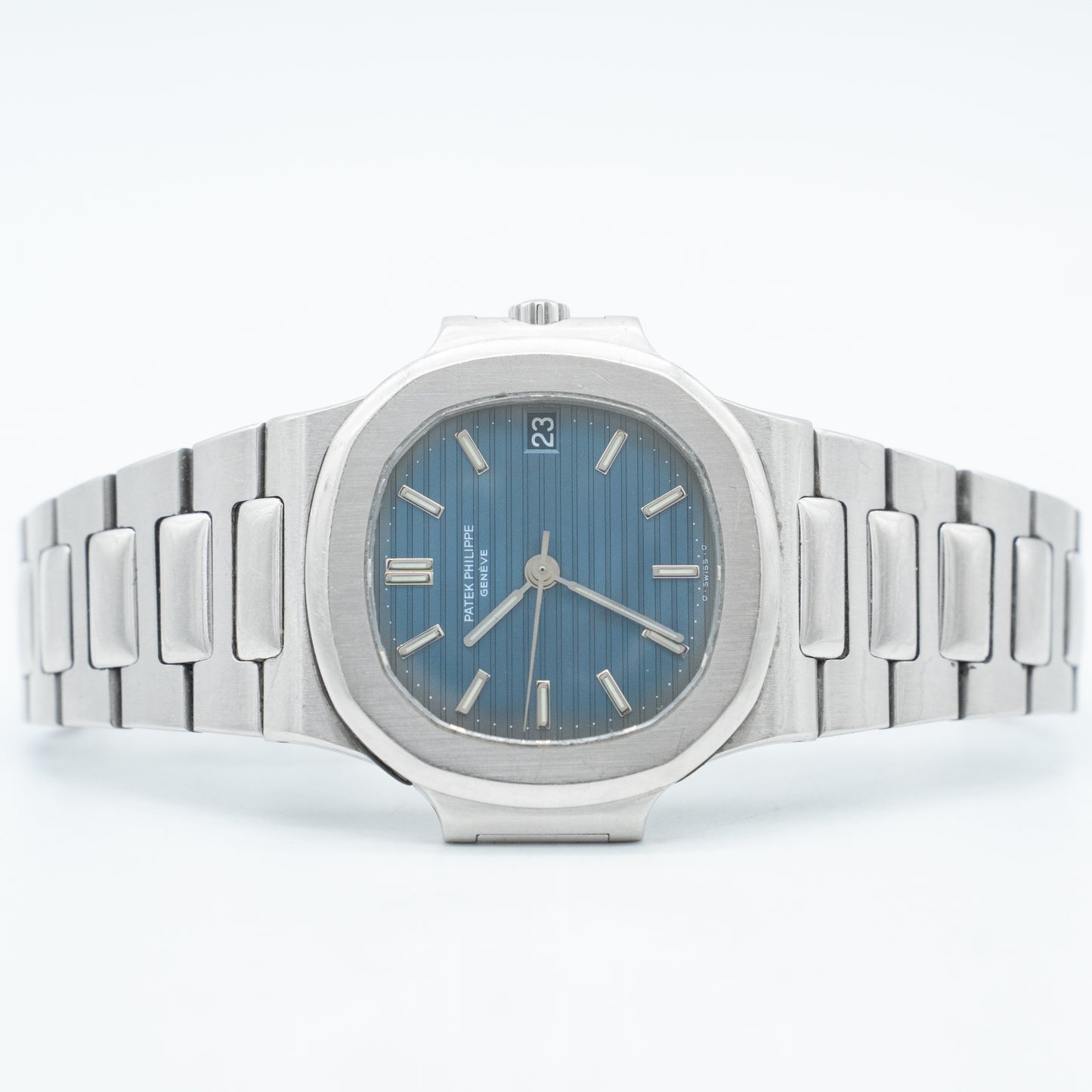 Patek Philippe 3800 Nautilus Stainless Steel Blue Dial Watch 3800A/001
