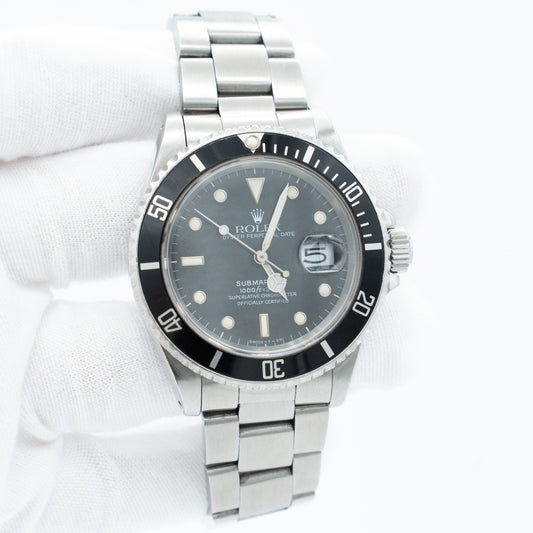 Rolex Submariner Date 40mm 16610 Black Stainless Steel