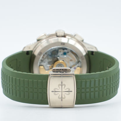 Patek Philippe Aquanaut 5968G-010 White Gold Khaki Green Dial