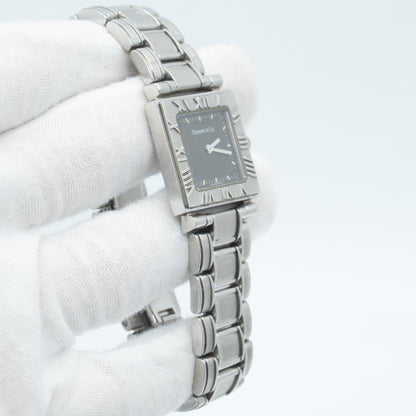 Tiffany & Co. Atlas Quartz Square Watch Stainless Steel