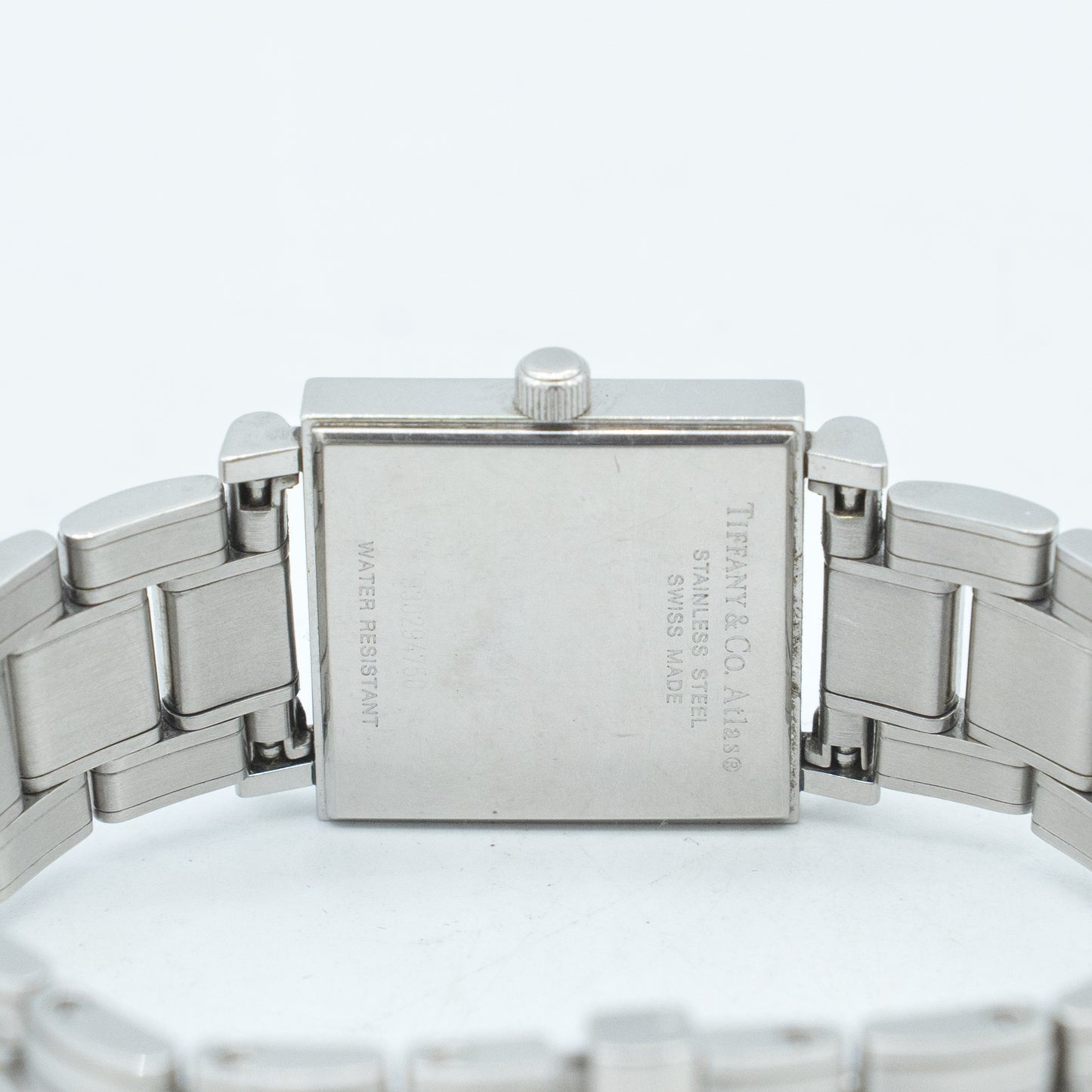 Tiffany & Co. Atlas Quartz Square Watch Stainless Steel
