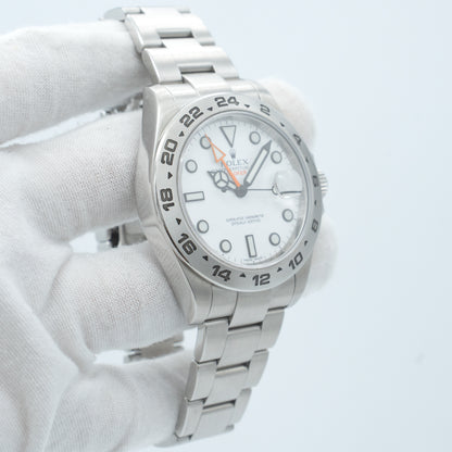 Rolex Explorer II 216570 White Dial Oyster Band