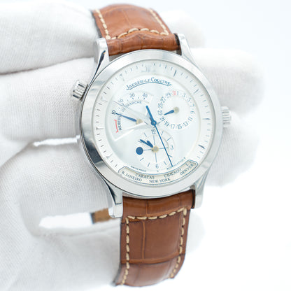 Jaeger LeCoultre Master Geographic Steel 142.8.92 with Ebay Authenticity Card