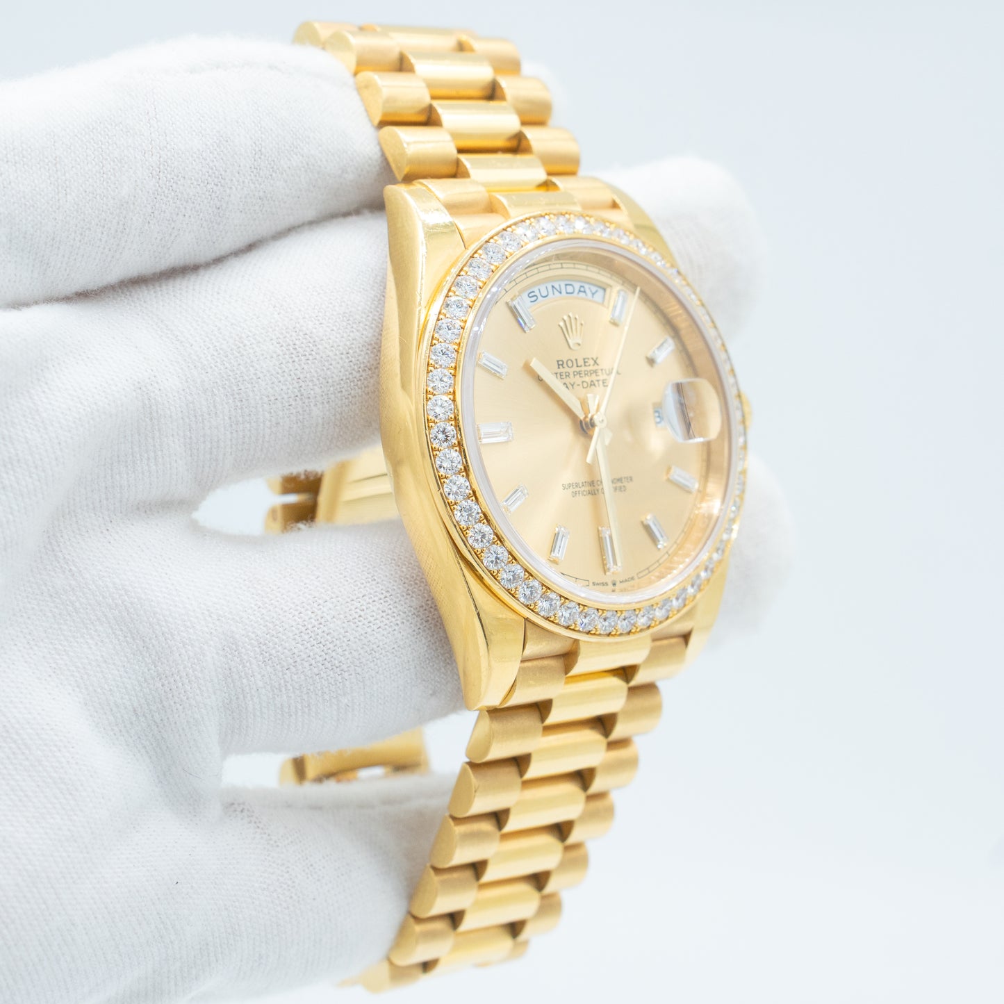 Rolex Day-Date 40MM President 228348 Factory Diamonds 2021 B&P