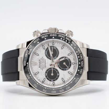 2025 New Rolex Cosmograph Daytona Meteorite 126519LN 18k White Gold B&P