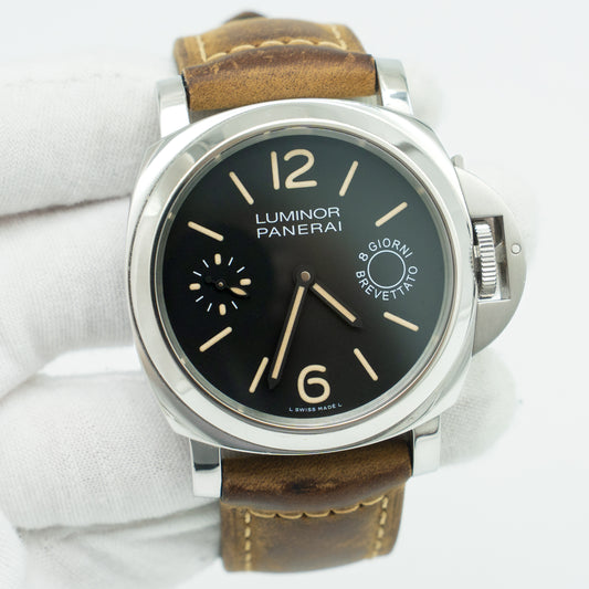 PANERAI Luminor Marina 3Days PAM00359 Black Dial Automatic Men's Watch B&P