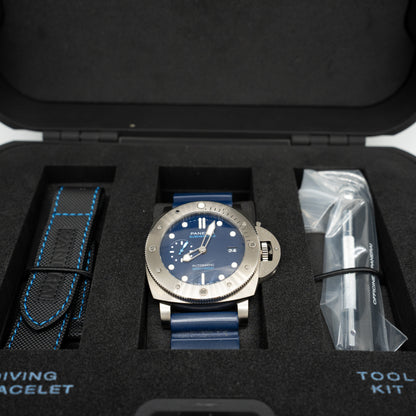 Panerai Submersible PAM00692 BMG-TECH Titanium Automatic Blue Dial Watch 47mm