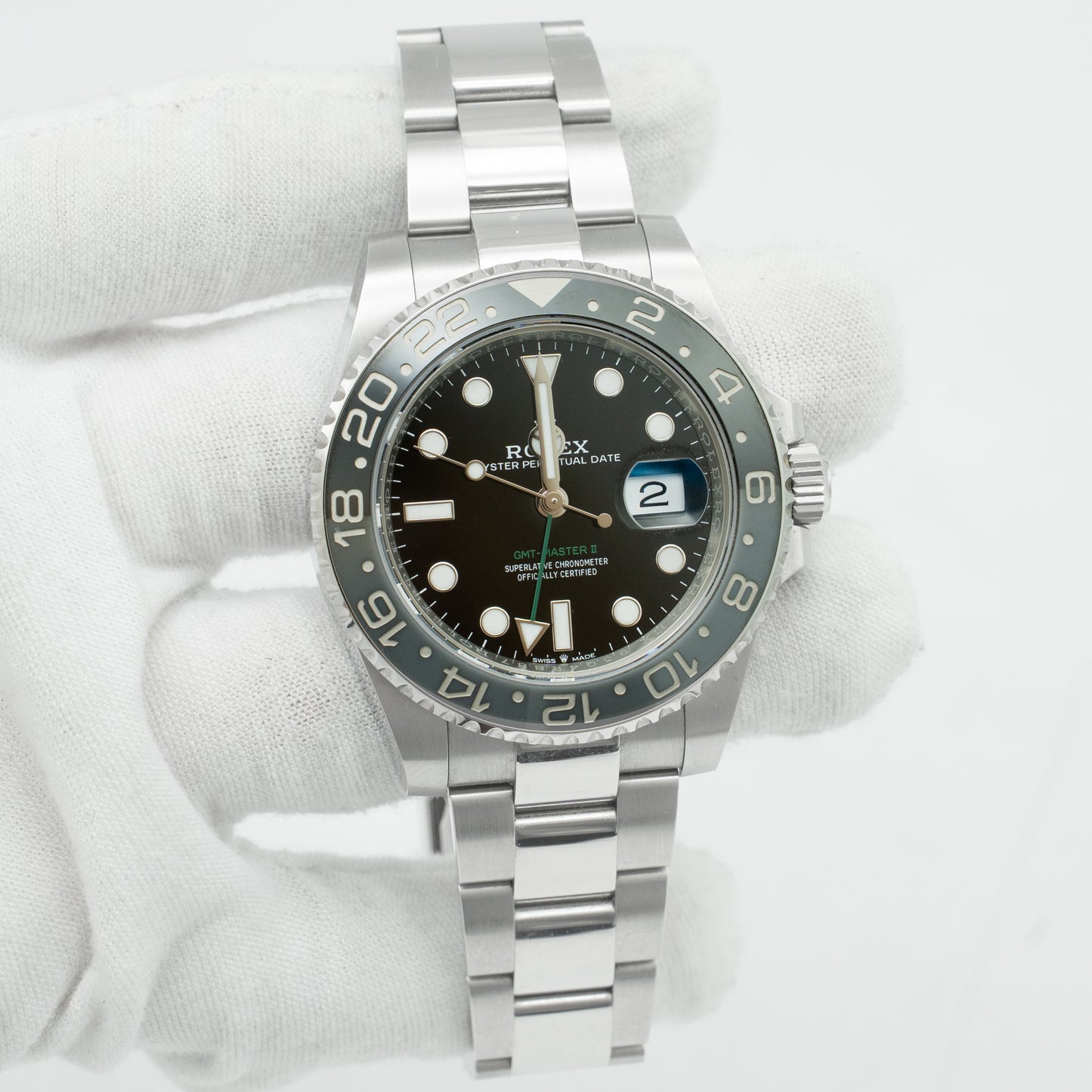 Rolex GMT-Master II BRUCE WAYNE Gray Black 40mm OYSTER 126710GRNR