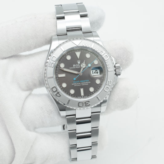 Rolex Yacht-Master 40mm 126622 Platinum Bezel Rhodium Dial Watch B&P 2022
