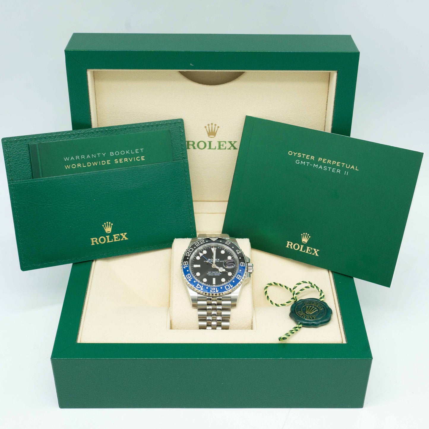 Rolex GMT Master II Batman Jubilee Bracelet 126710BLNR Box & Papers 2023