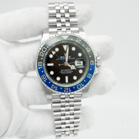 Rolex GMT Master II Batman Jubilee Bracelet 126710BLNR Box & Papers 2023