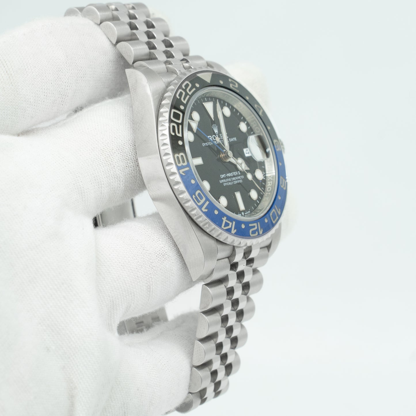 Rolex GMT Master II Batman Jubilee Bracelet 126710BLNR Box & Papers 2023