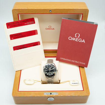 Omega Seamaster Planet Ocean 215.30.40.20.01.001 Black Dial 2018 Box & Papers