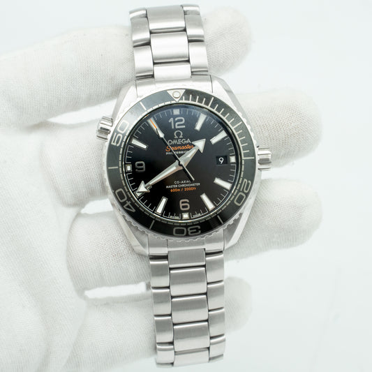 Omega Seamaster Planet Ocean 215.30.40.20.01.001 Black Dial 2018 Box & Papers