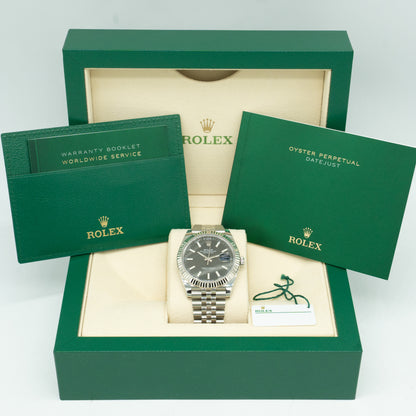 Rolex Datejust Black Dial 126334 Fluted Bezel Jubilee Bracelet 41MM 2021