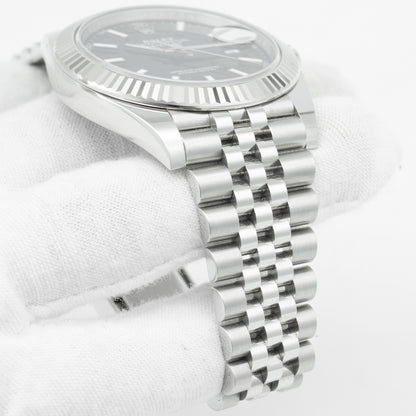 Rolex Datejust Black Dial 126334 Fluted Bezel Jubilee Bracelet 41MM 2021