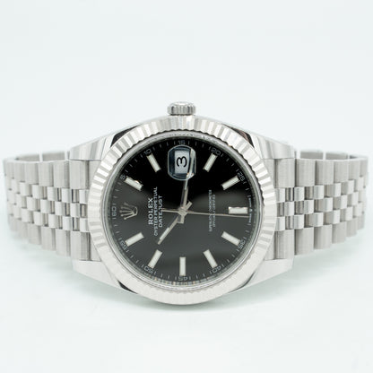 Rolex Datejust Black Dial 126334 Fluted Bezel Jubilee Bracelet 41MM 2021