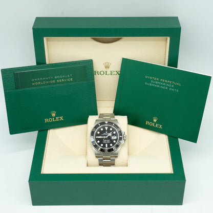 ROLEX Submariner Date 41mm Oyster Black Ceramic 126610LN Box & Papers 2022