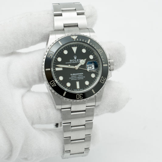 ROLEX Submariner Date 41mm Oyster Black Ceramic 126610LN Box & Papers 2022