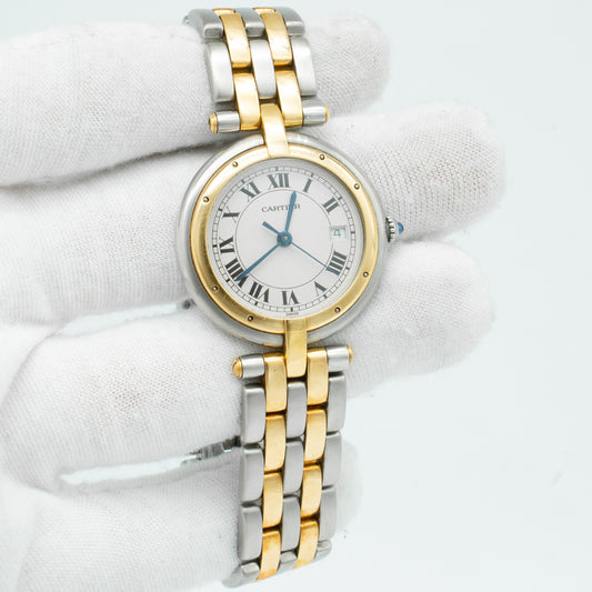 Ladies Cartier Cougar Steel And Gold Round 30mm Watch Ref: 183964
