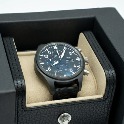 IWC Pilot Top Gun Chronograph IW389101 Automatic Black Dial Men's Watch 2021