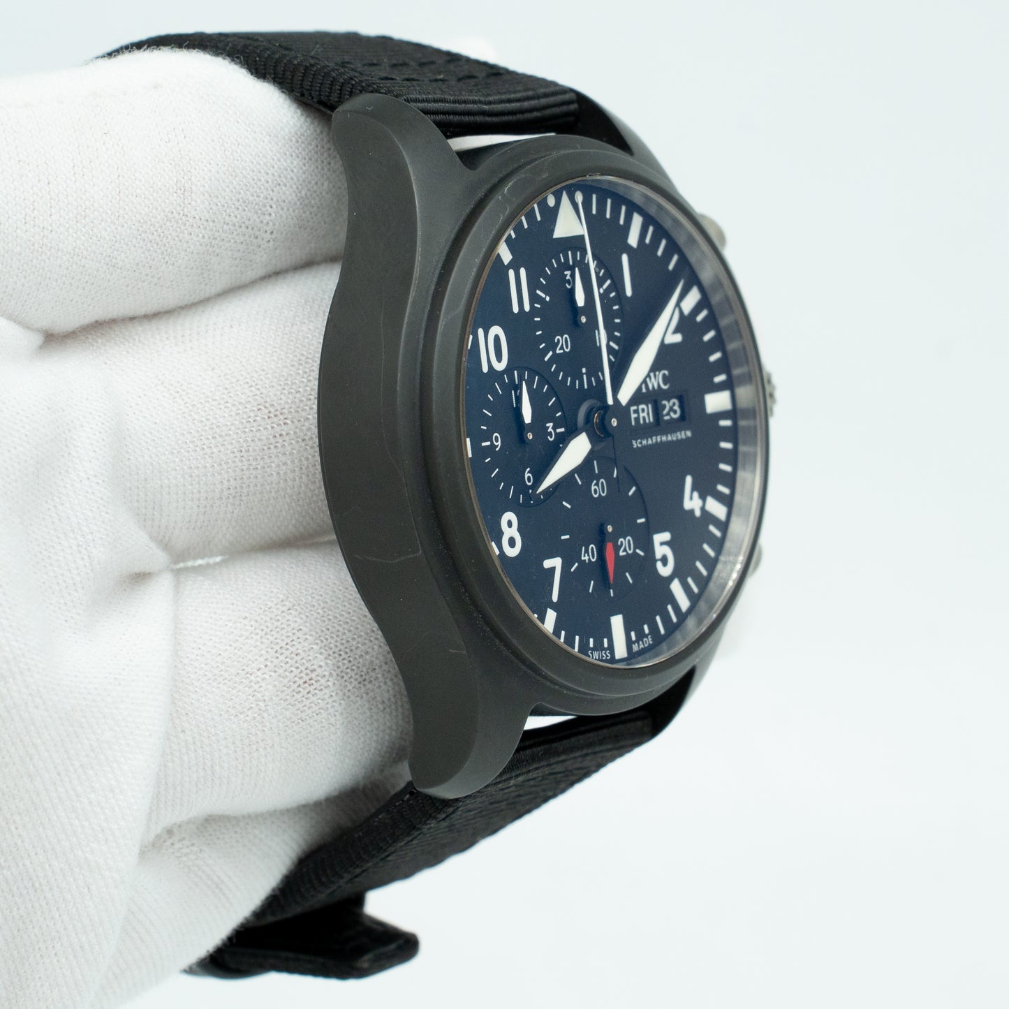 IWC Pilot Top Gun Chronograph IW389101 Automatic Black Dial Men's Watch 2021