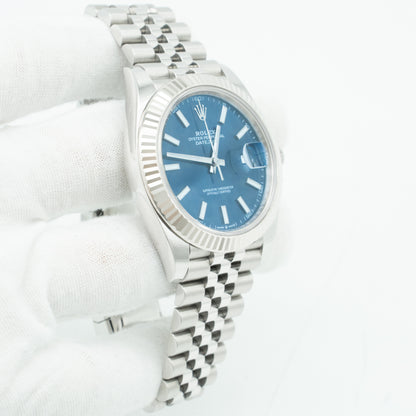 Rolex Datejust Blue Dial 126334 Fluted Bezel Jubilee Bracelet 41MM 2022