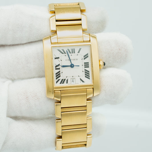 Cartier Tank Francaise 1840 Yellow Gold Ladies Watch