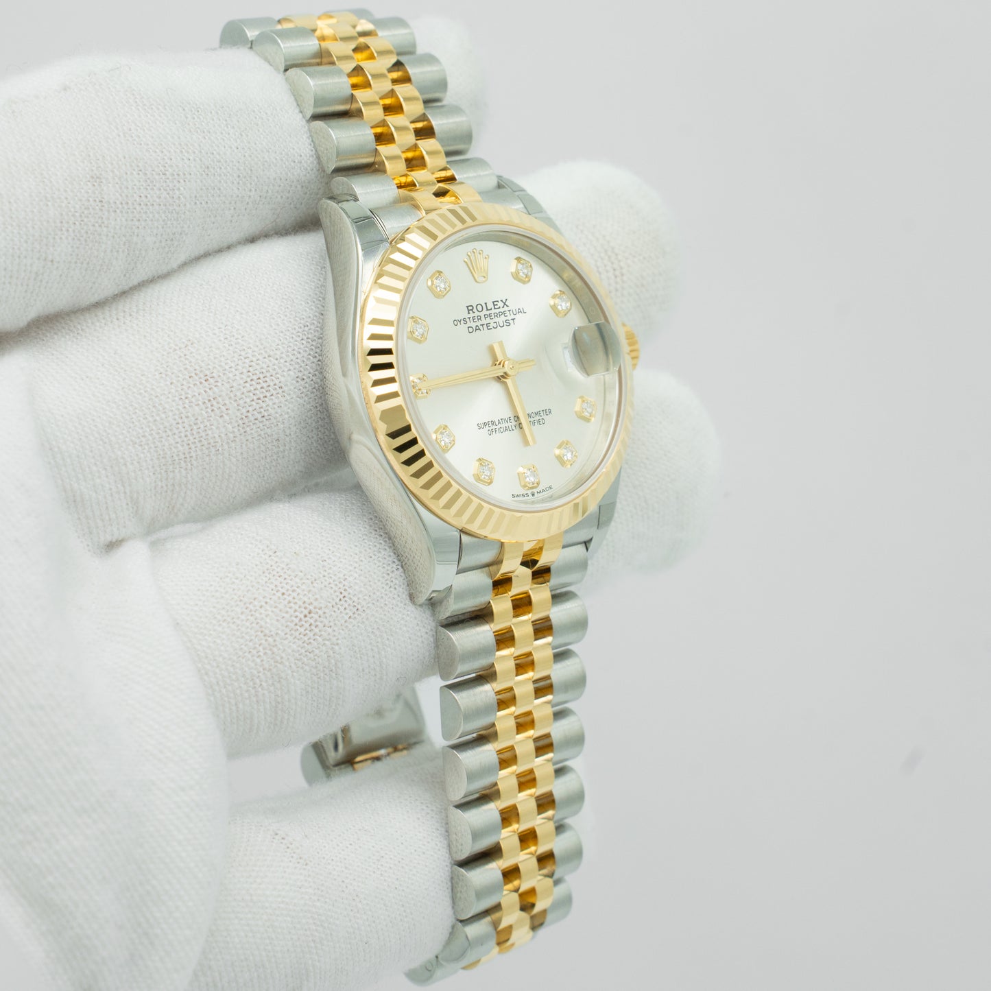 Rolex Datejust 31 Silver Diamond Dial Jubilee 278273 Full Set 2025