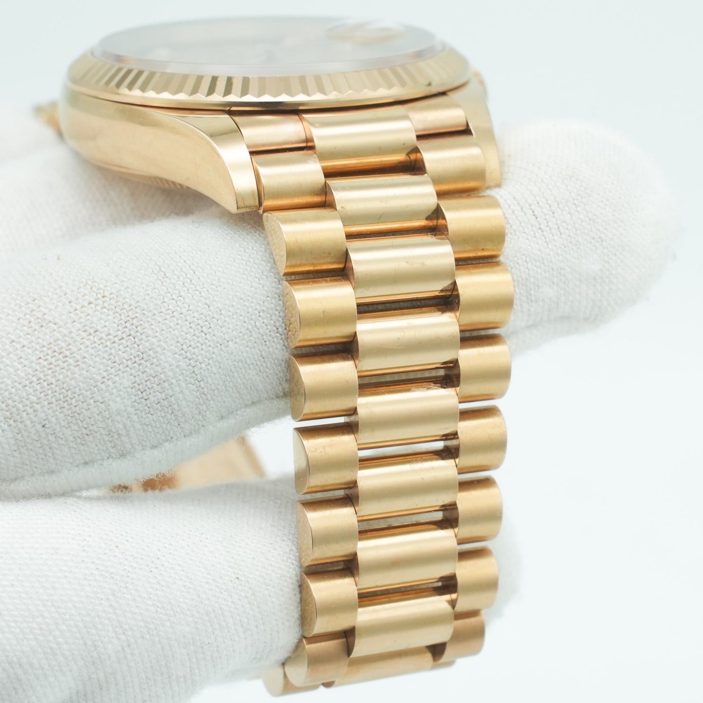 Rolex Day-Date 36mm 128235 Rose Gold President - Rose Diamond B&P 2022