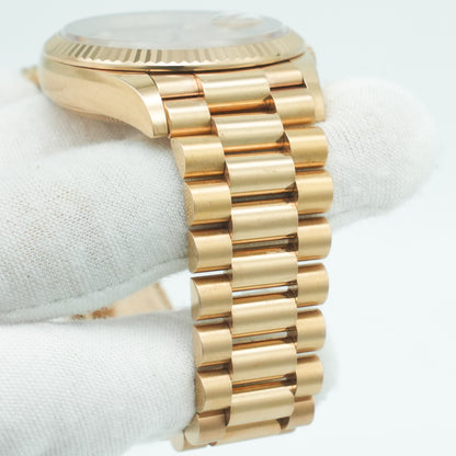 Rolex Day-Date 36mm 128235 Rose Gold President - Rose Diamond B&P 2022