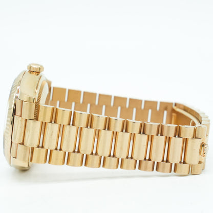 Rolex Day-Date 36mm 128235 Rose Gold President - Rose Diamond B&P 2022